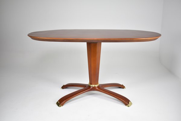 Fruitwood Table Attributed to Osvaldo Borsani Fruitwood Table Attributed to Osvaldo Borsani
