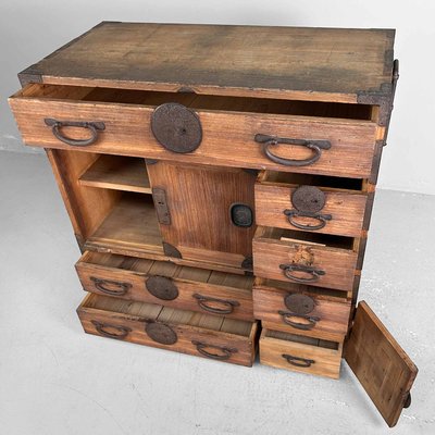 Japanese Traditional Tansu Storage Cabinet, 1890s for sale