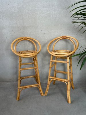 Bamboo Tiki Head Bar Stools Vintage Tiki Bar Stools Set Of Vintage