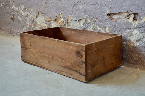 Industrielle Aufbewahrungsbox aus Holz, 1940er bei Pamono kaufen