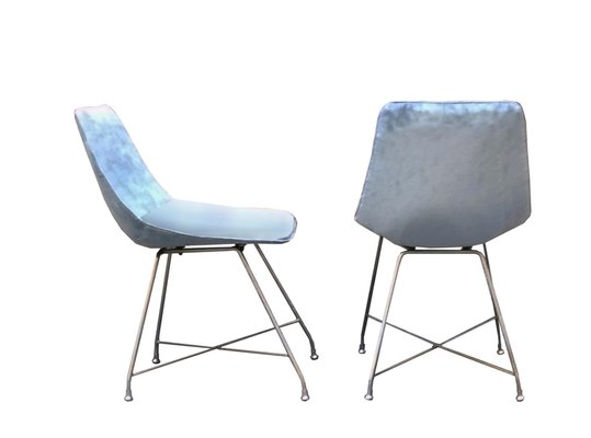 Italian Aster Chairs by Augusto Bozzi for Fratelli Saporiti 1960s Set of 2 for sale at Pamono