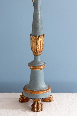 Lampe De Table Vintage En Bois Premières 900 Cigogne - Illuminateur Doré