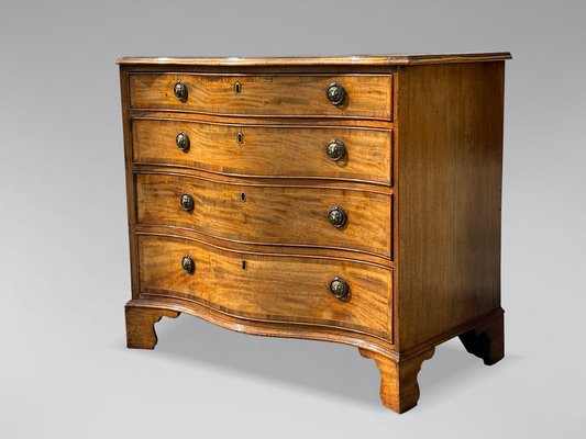 Serpentine chest of drawers discount