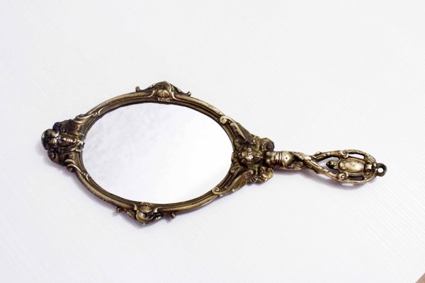 Bronze Hand Mirror, 1930s for sale at Pamono