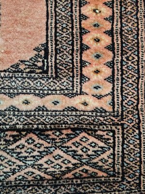 ラグ・カーペット 50s Traditional Hand-Knotted rug Vintage Hand-Knotted Bokhara Rug, 1950s for sale at Pamono