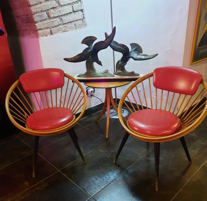 Circle Chair by Swedish Designer Yngve Ekstrom Circle Chair by Swedish Designer Yngve Ekstrom
