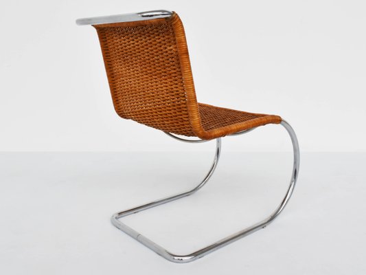 Woven Cane Mod. S 533 L Cantilever Chair by Ludwig Mies Van Der Rohe for Thonet Germany 1990s for sale at Pamono