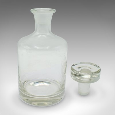 Mid-Century English Glass Cognac Decanter, 1950s for sale at Pamono