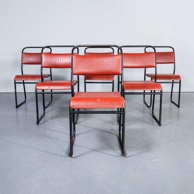 Pel Tubular Metal Upholstered Dining Chair, 1960s for sale at Pamono