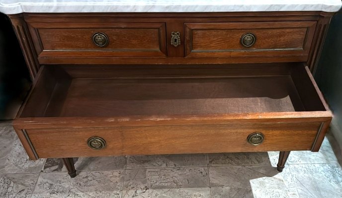 Louis Xvi Style Wooden Chest of Drawers with Four Drawers Louis Xvi Style Wooden Chest of Drawers with Four Drawers