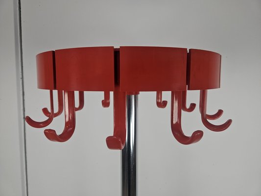 Space Age Coat Hanger in Plastic and Steel by Dal Vera, 1970s for