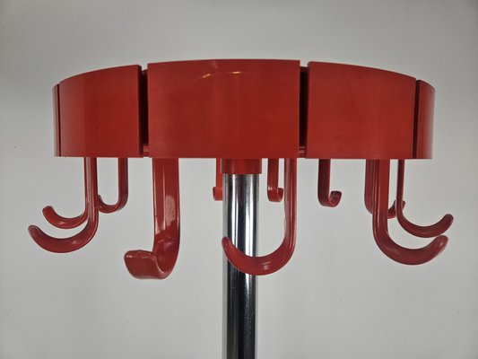 Space Age Coat Hanger in Plastic and Steel by Dal Vera, 1970s for