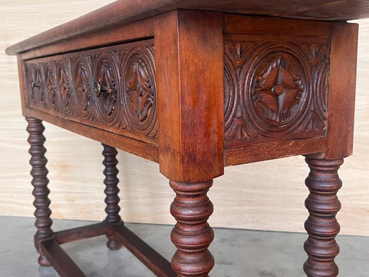 Carved Walnut Spanish Table Carved Walnut Spanish Table