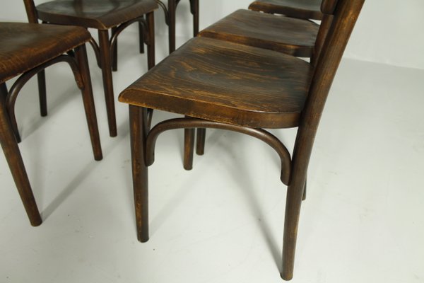 Pub Chairs from Thonet 1930s Set of 6 for sale at Pamono