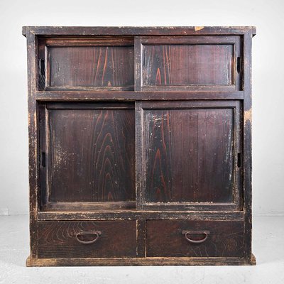 Antique Japanese Tansu Storage Cabinet, 1890s for sale at Pamono