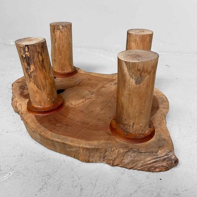 Japanese Log Table, 1950s for sale at Pamono Japanese Log Table, 1950s for sale at Pamono