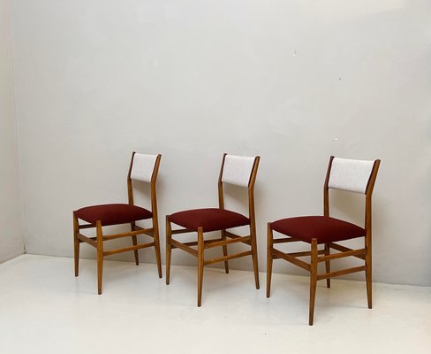 Leggera Chairs by Gio Ponti for Cassina 1950s Set of 10