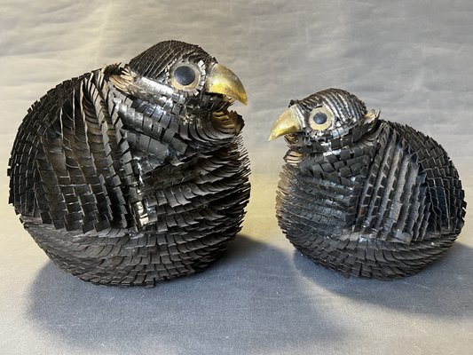 Vintage Metal Birds by Alexander Blazquez, Mexico, 1960s, Set of 2