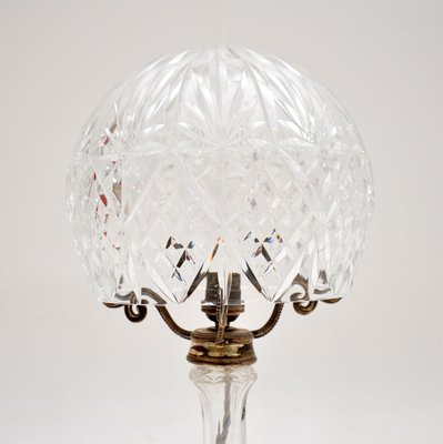 Crystal Glass Table Lamp, 1920s for sale at Pamono