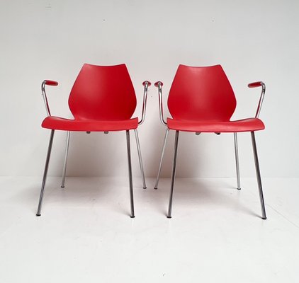 Maui Kartell Chairs by Vico Magistretti, 1980s, Set of 4 for sale