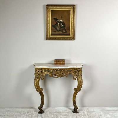 Vintage marble console table discount