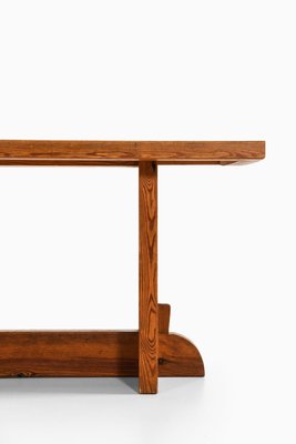 Dining Table in Acid-Stained Pine attributed to Axel Einar Hjorth