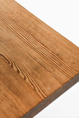 Dining Table in Acid-Stained Pine attributed to Axel Einar Hjorth