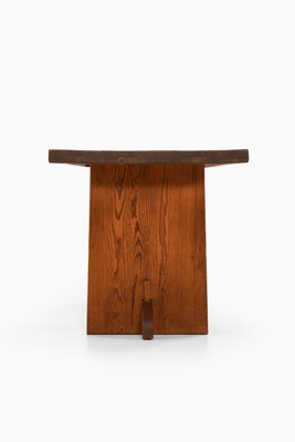 Dining Table in Acid-Stained Pine attributed to Axel Einar Hjorth