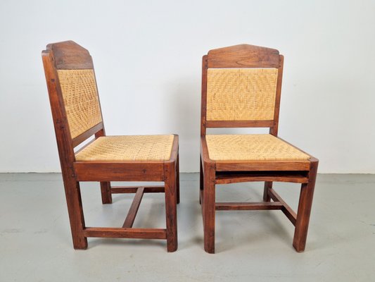 Vintage School chair Netherlands oak