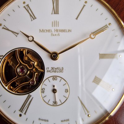 Vintage Pocket Watch with Jewelry by Michel Herbelin Paris