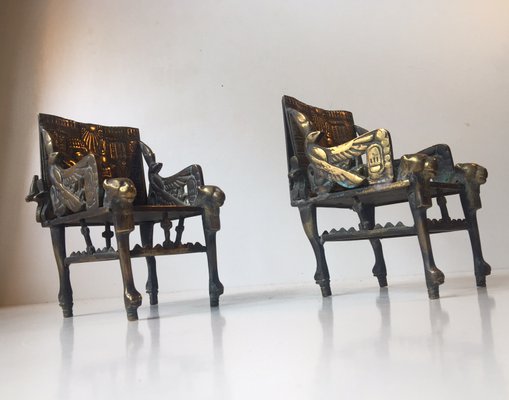 Mid-Century Brass Bookends, 1960s, Set of 2 for sale at Pamono
