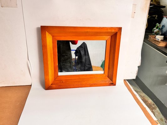 Vintage Mirror by by Charlotte Perriand for Les Arcs, 1970s for