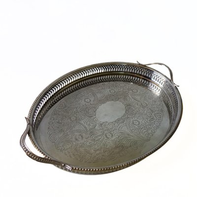 イギリス アンティーク Silver Tray VINERS社シルバープレートトレイ（31.5x20cm） イギリス