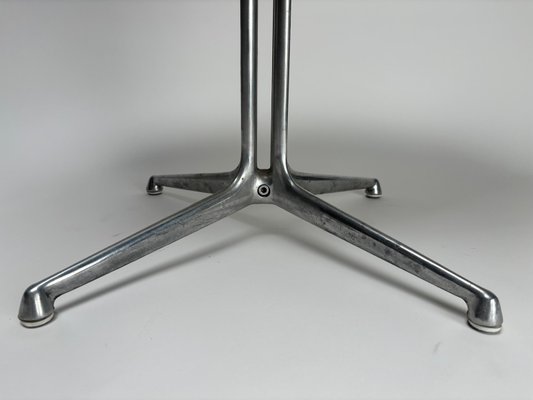 Metal Clad Square Pedestal Table by Luciano Frigerio Metal Clad Square Pedestal Table by Luciano Frigerio