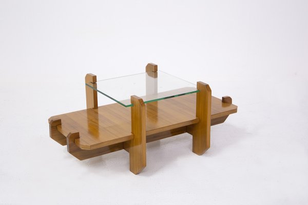 Italian Rattan Glass Top Center Table Italian Rattan Glass Top Center Table