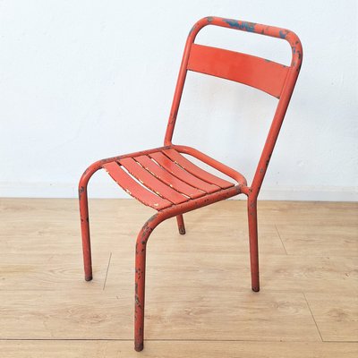Vintage Tubular Steel Chairs from Tolix 1950s Set of 2 for sale at Pamono