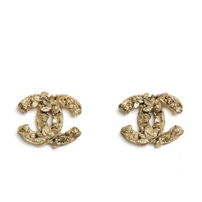 Pe2011 Boucles Doreille Clip Earrings from Chanel Set of 2