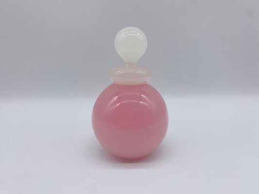 Venetian Pink Murano Glass Opaque Perfume Vial from Murano, 1950s