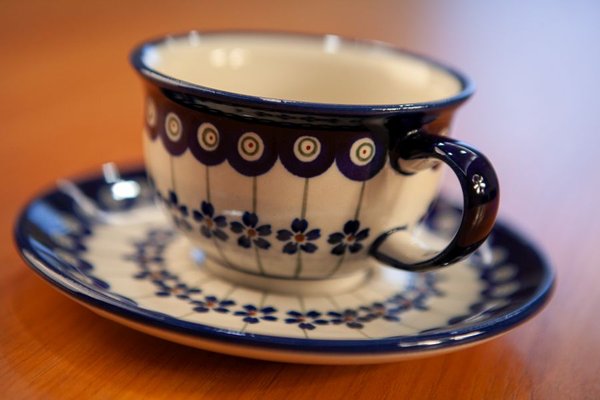 Cups with Saucers in Bunzlauer Ceramic from Zakłady Ceramiczne