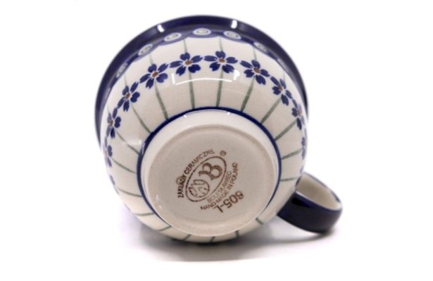 Tassen mit Untertassen aus Bunzlauer Keramik von Zakłady Ceramiczne Bolesławiec, 4 . Set bei Pamono kaufen