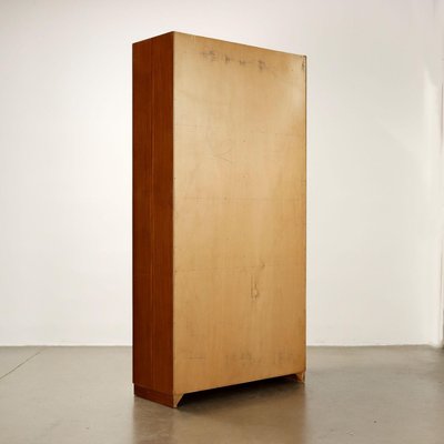 Vintage Cabinet in Aluminium and Mahogany Veneer, 1960s for sale