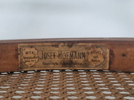 Antique Bentwood and Cane Chair by Josef Hoffman, 1890s for sale