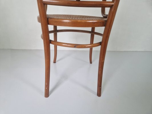 Antique Bentwood and Cane Chair by Josef Hoffman, 1890s for sale