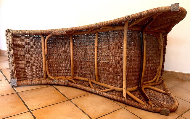 carl öjerstam ikea chair Vintage Storvik Rattan Cane Wicker Lounge Chair by Carl