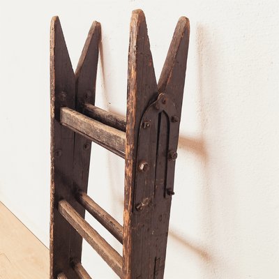 Antique Decorative Wooden Ladder, 1910s for sale at Pamono