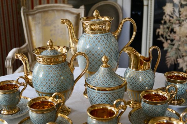 Antique Queen Marie Antoinette Coffee and Tea Service from Rue