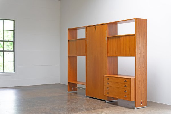 Hans.J.Wegner RY Mobler DENMARK キャビネット Rare Hans J. Wegner RY-100 for Ry Møbler Four Bay Wall Unit