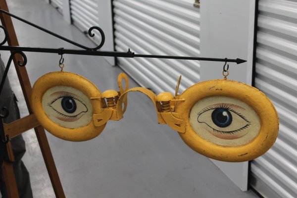 Insegna di negozio di ottica in metallo, set di in vendita su Pamono