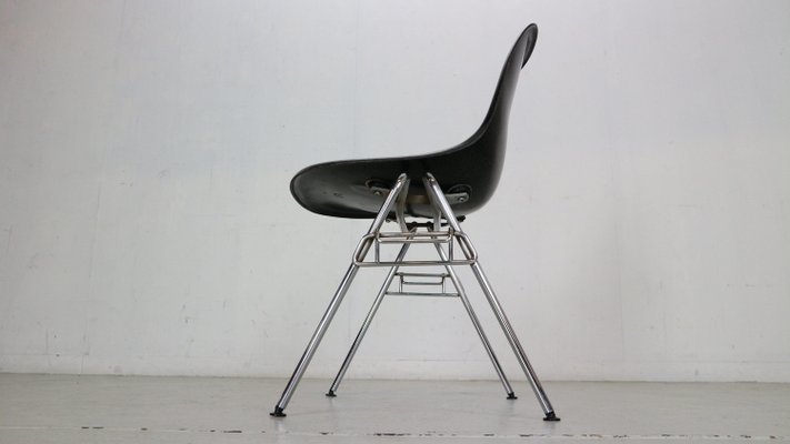 DSS Black Dining Room Chair by Charles Ray Eames for Herman