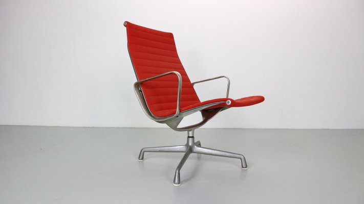 Ea 116 Hopsack Red Office Swivel Armchair by Charles Eames for Vitra 1989 for sale at Pamono